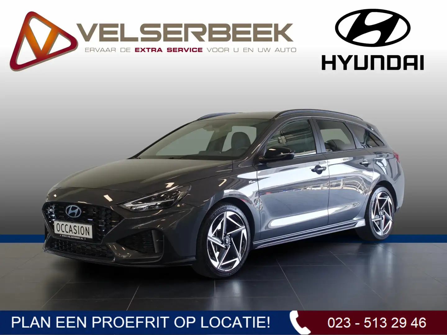 Hyundai i30 Wagon 1.5 T-GDi MHEV N Line Grijs - 1