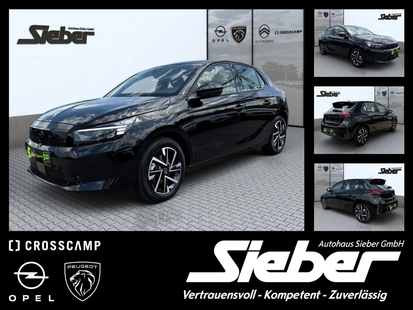 Opel Corsa F 1.2 Turbo GS Kamera Sitzheizung Tempo Zwart - 1