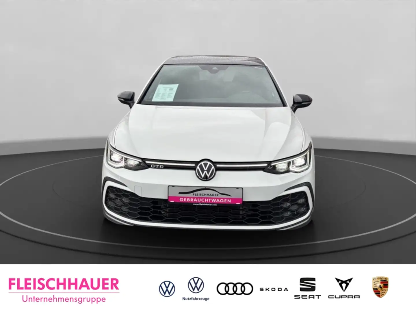 Volkswagen Golf VIII 2.0 TDI GTD DSG+PANO+SHZ+NAVI+ACC Weiß - 2