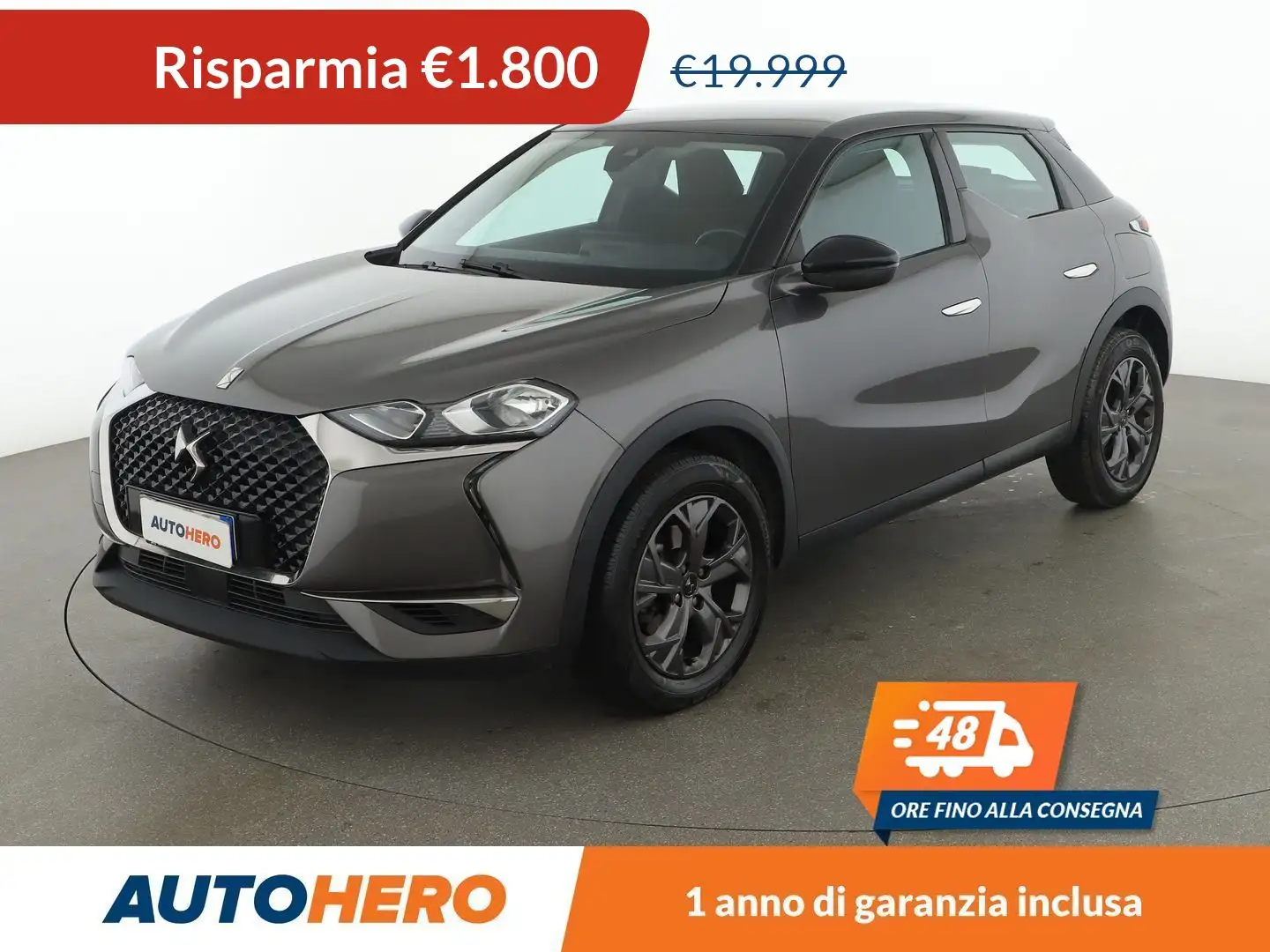 DS Automobiles DS 3 Crossback 1.5 Blue-HDi Business 130 CV aut Grigio - 1