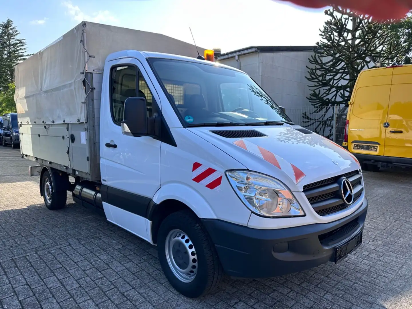 Mercedes-Benz Sprinter 316 NGT/Pritsche/Kipper/Stabdh./1.Hand Weiß - 2