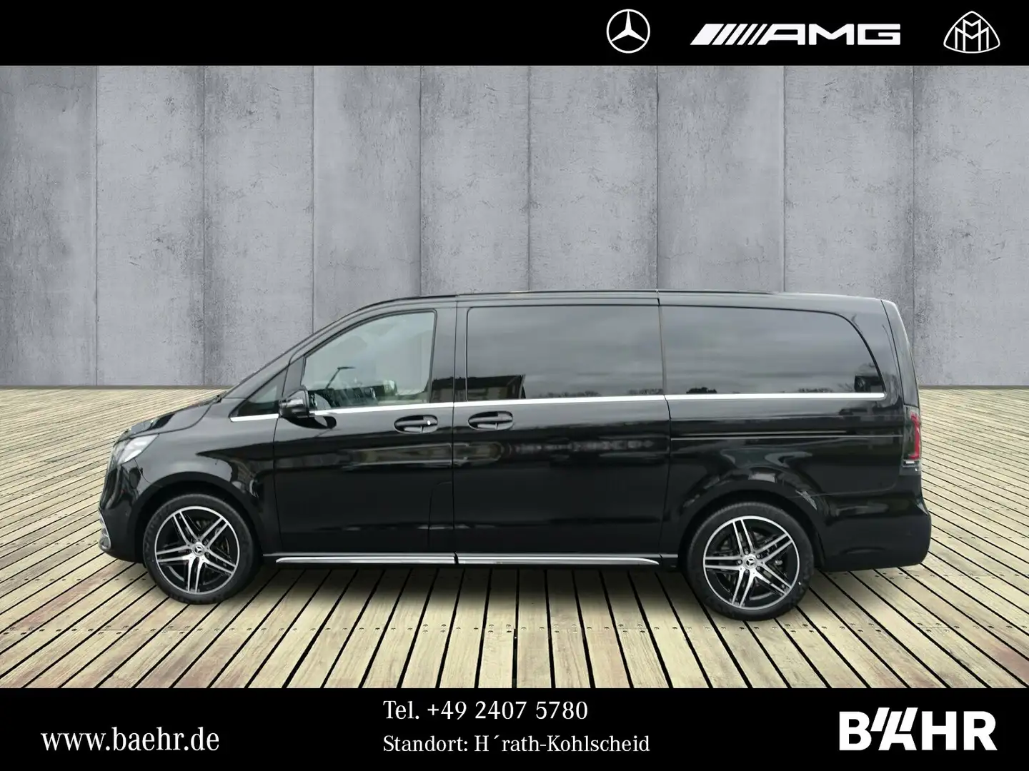 Mercedes-Benz V 300 V 300 d 4M Lang AMG+Exclusive/Burmester/Pano/19" Schwarz - 2