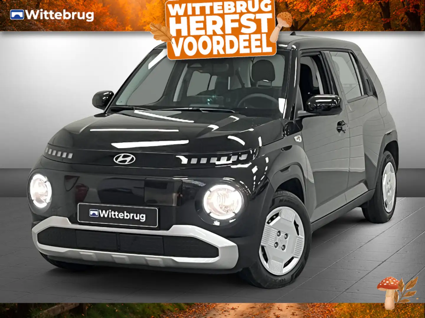 Hyundai Inster E-Motion 49 kWh NIEUW UIT VOORRAAD LEVERBAAR! | NA Czarny - 1