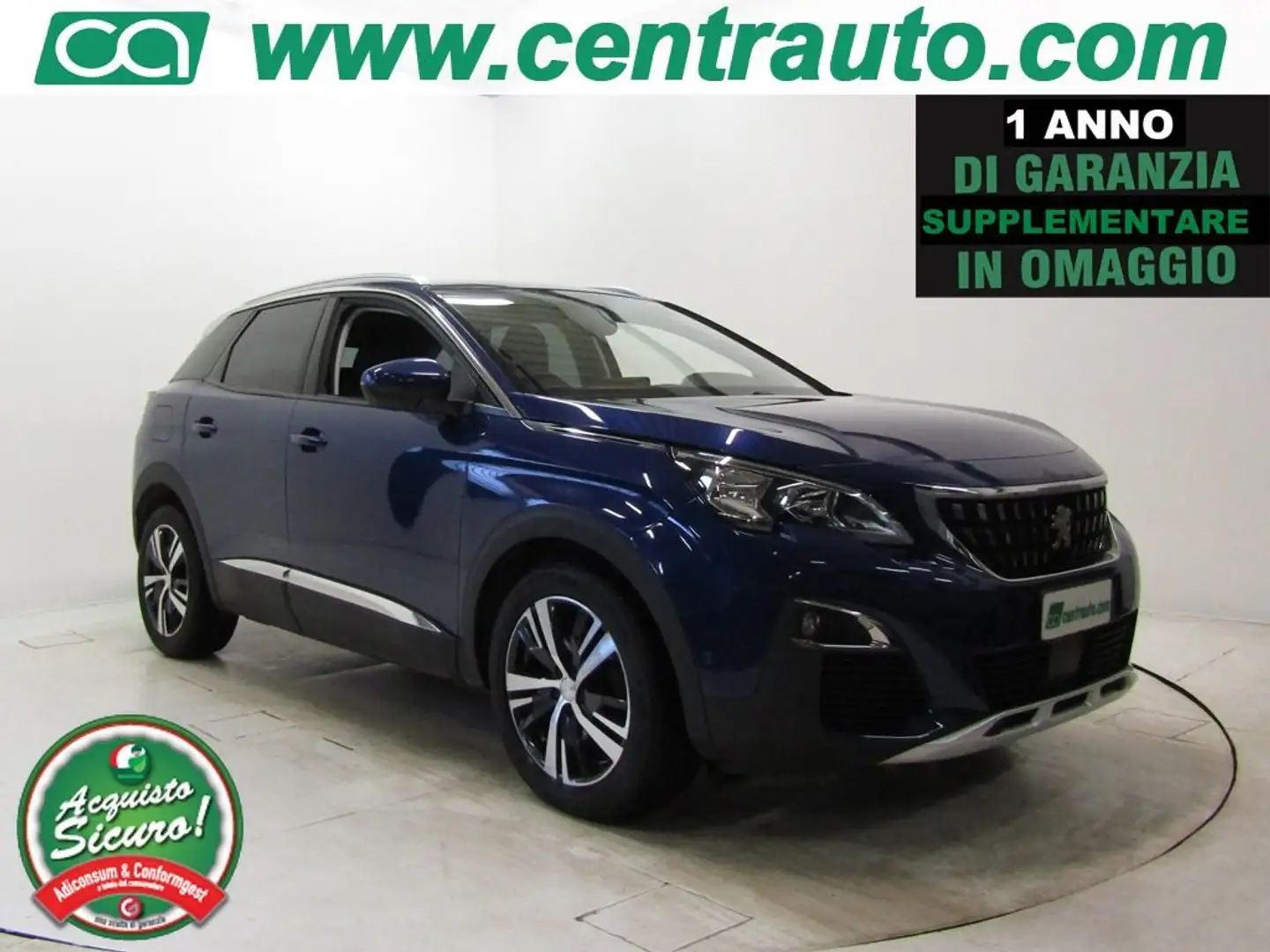 Peugeot 3008 1.5 BlueHDi EAT8 Allure 5P Blu/Azzurro - 1
