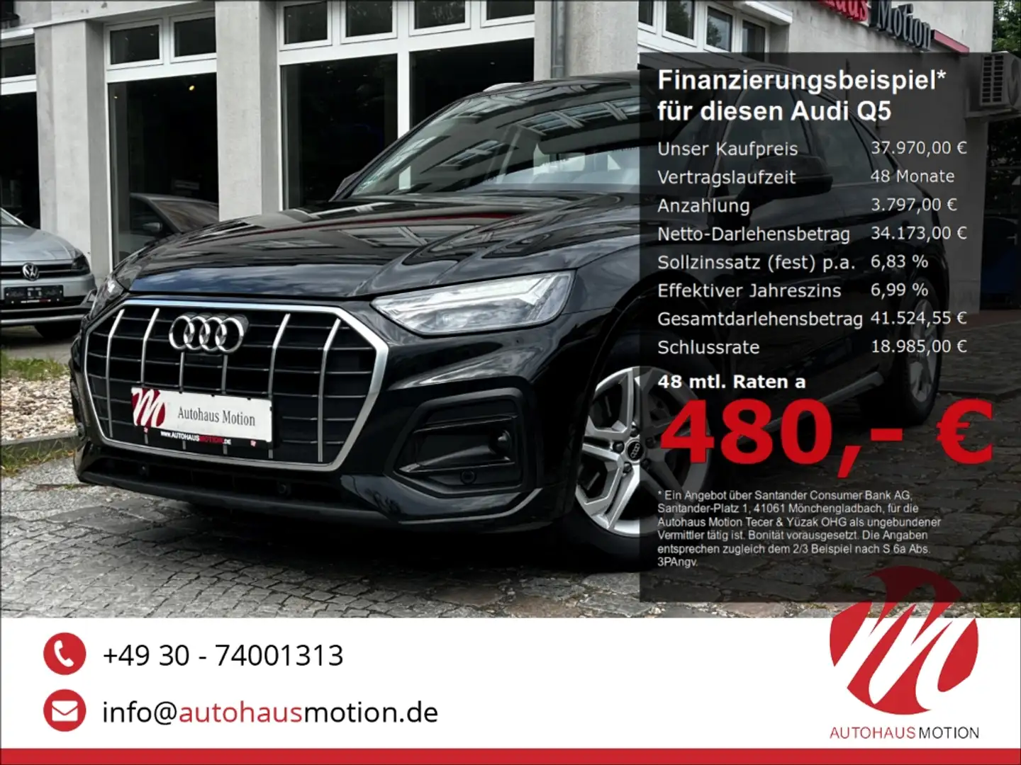 Audi Q5 Sportback 35 TDI advanced 2.0 LED 360° NAVI ACC Fekete - 1