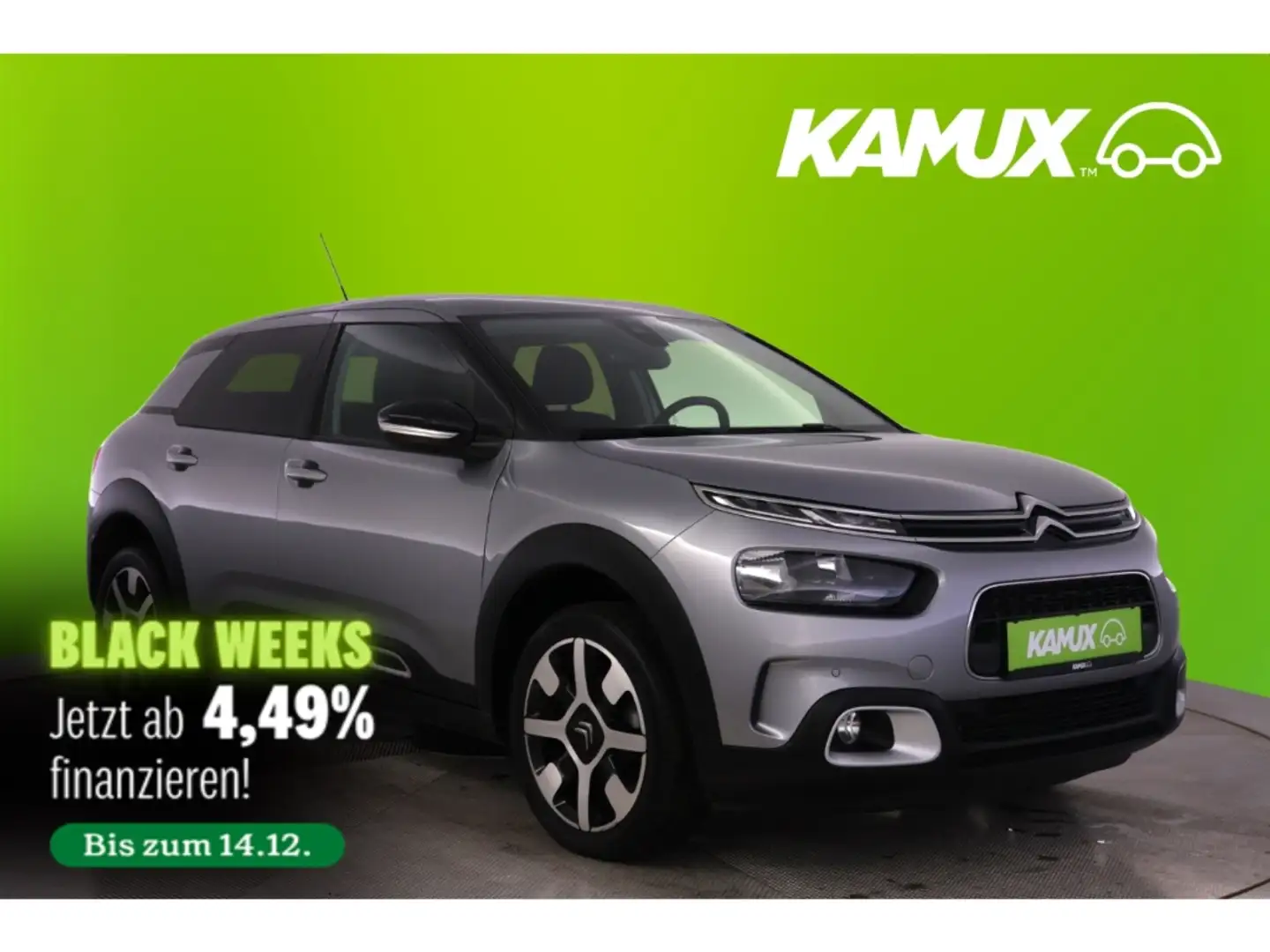 Citroen C4 Cactus 1.2PureTech 110 Shine Pack+NAVI+KAMERA Grijs - 1
