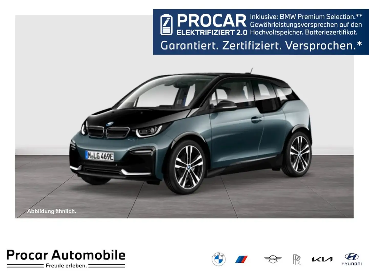 BMW i3 s 120AH Navi+LED+Pano+Alarm+KZG+RFK+PDC+ACC Blau - 1