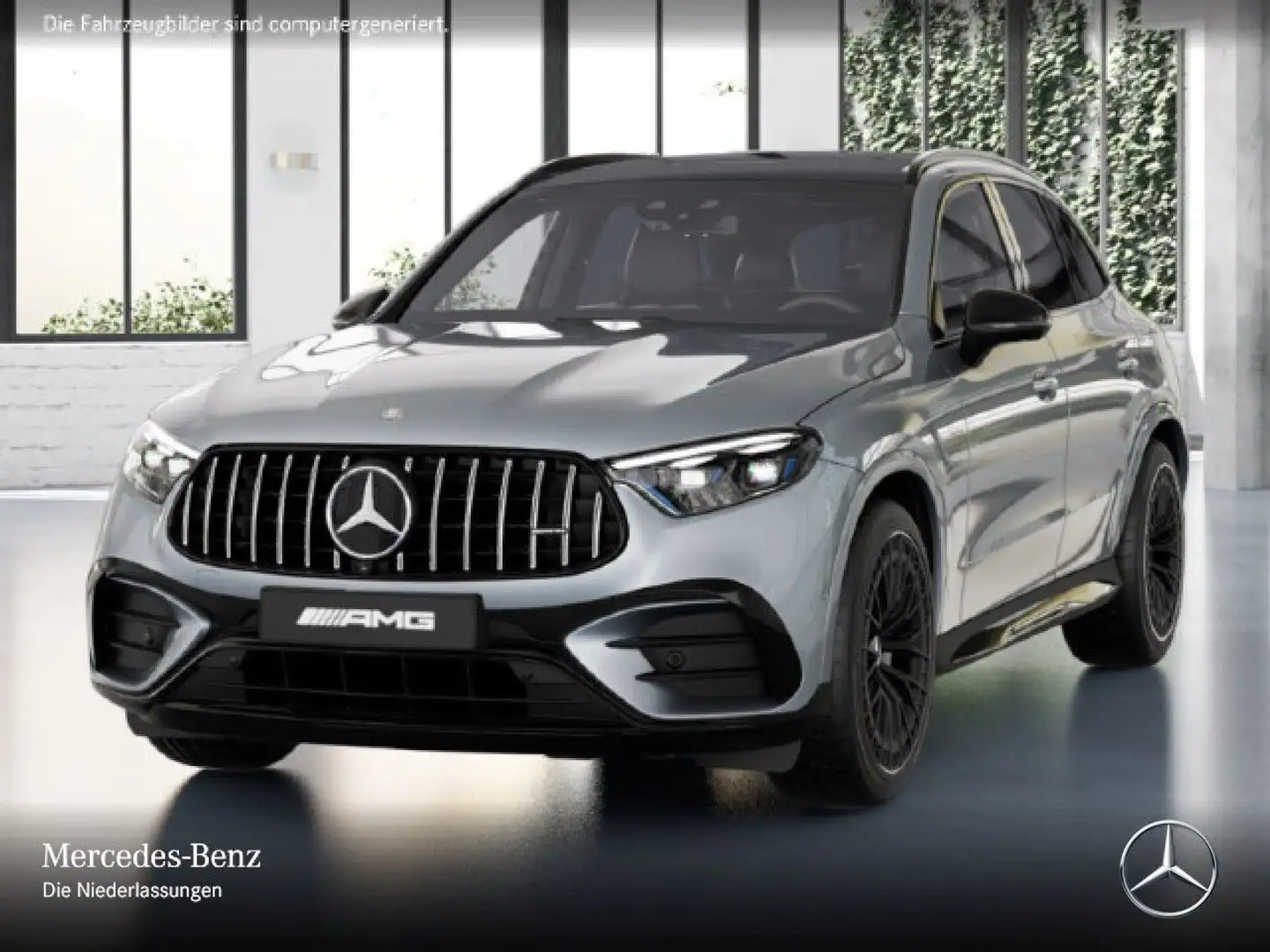 Mercedes-Benz GLC 43 AMG GLC 43 4M NIGHT+PANO+360+BURMESTER+KEYLESS+9G Silber - 2