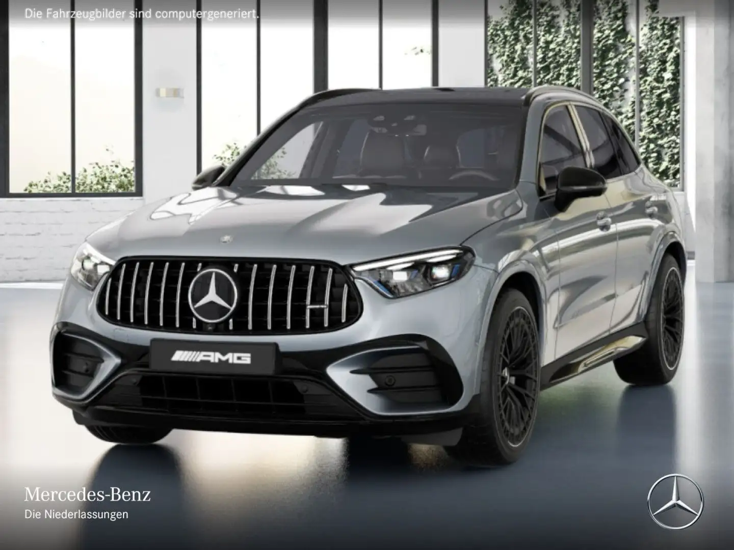 Mercedes-Benz GLC 43 AMG GLC 43 4M NIGHT+PANO+360+BURMESTER+KEYLESS+9G Argent - 2