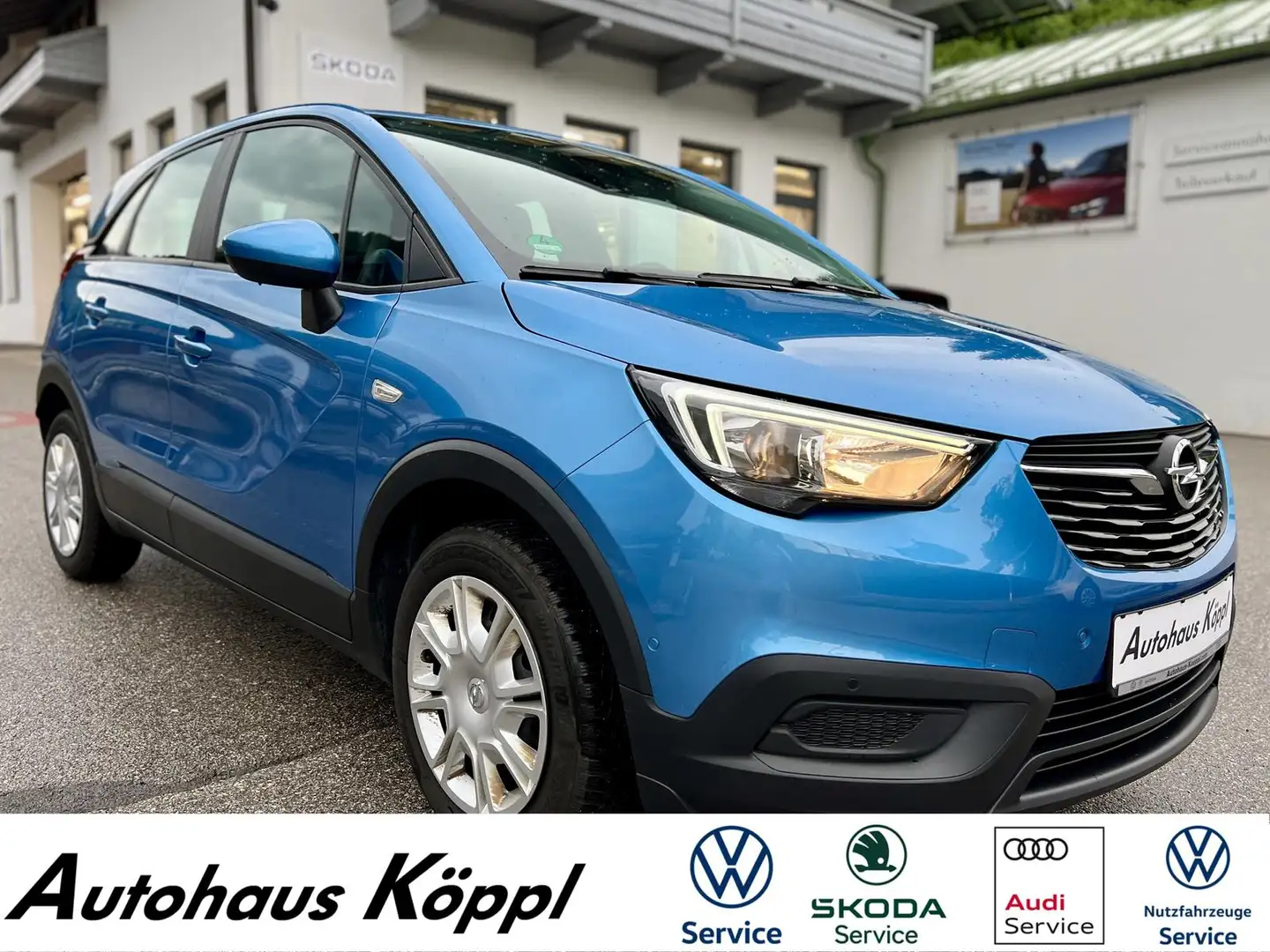Opel Crossland 1.2 Edition AHK Klima PDC RFK Blau - 1