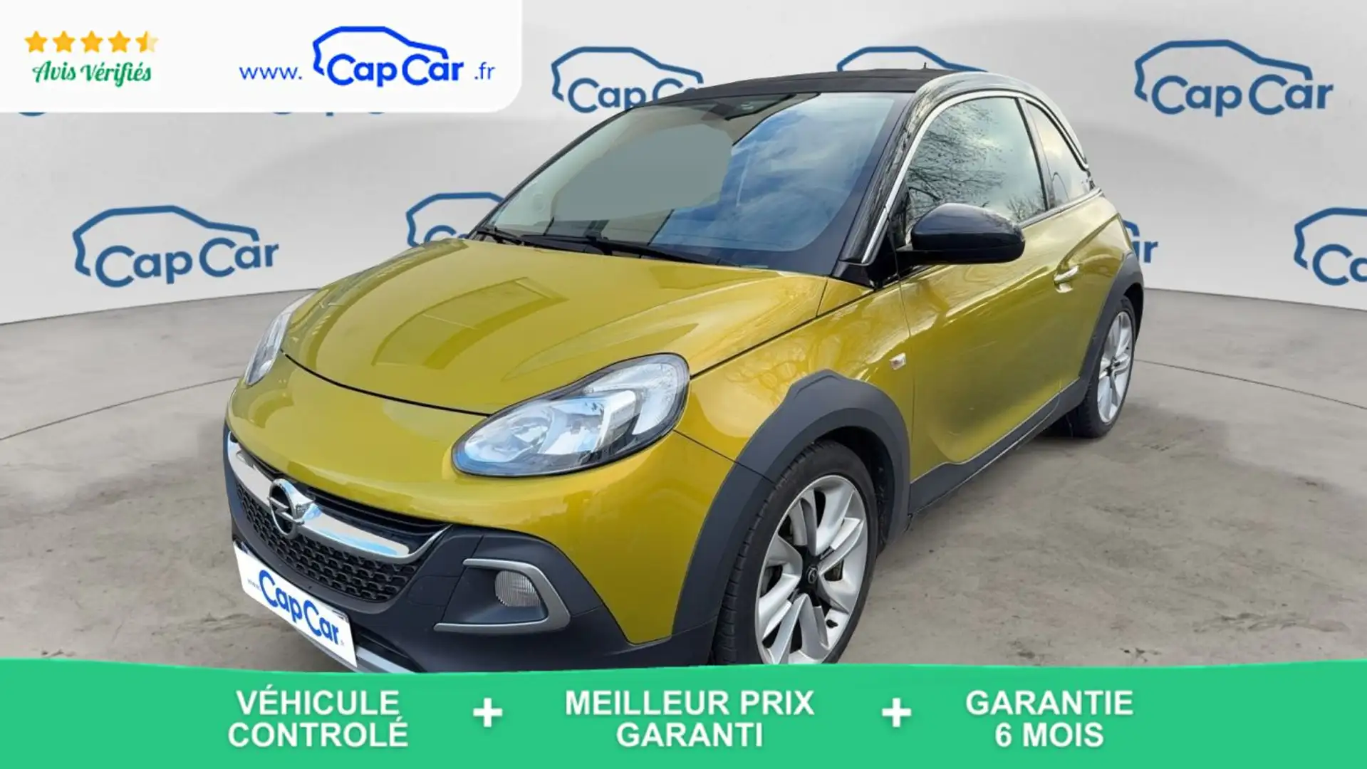 Opel Adam 1.4 Twinport 87 Rocks Swingtop Jaune - 1