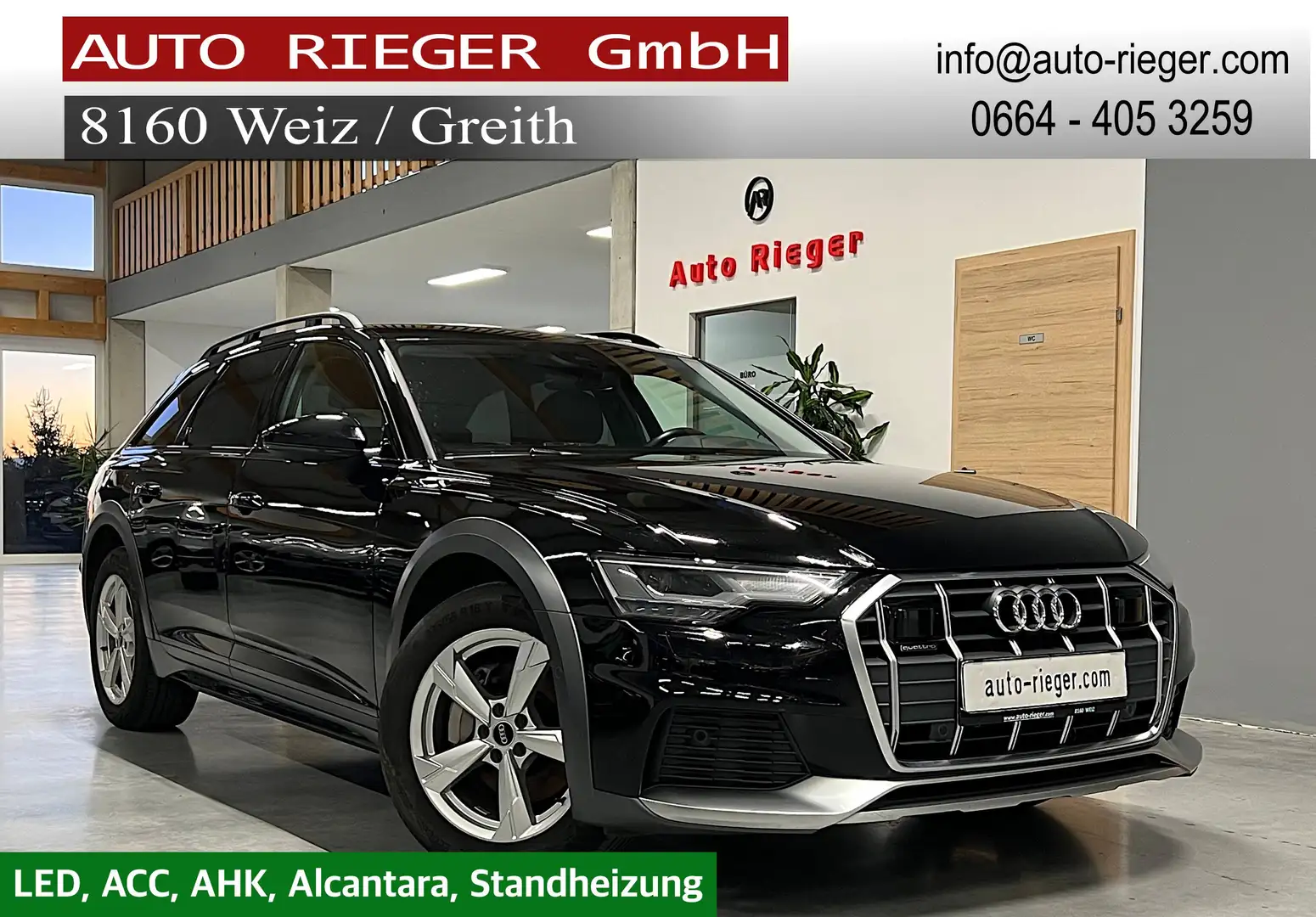 Audi A6 allroad 40 TDI quattro LED, ACC, AHK, Negro - 1