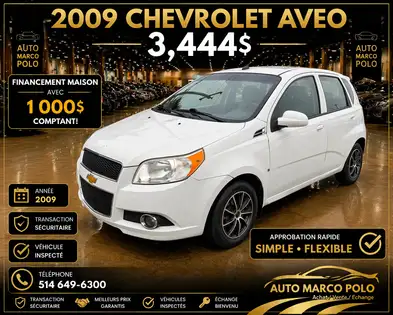 2009 Chevrolet Aveo Hatchback Front-Wheel Drive 5-Speed Manual