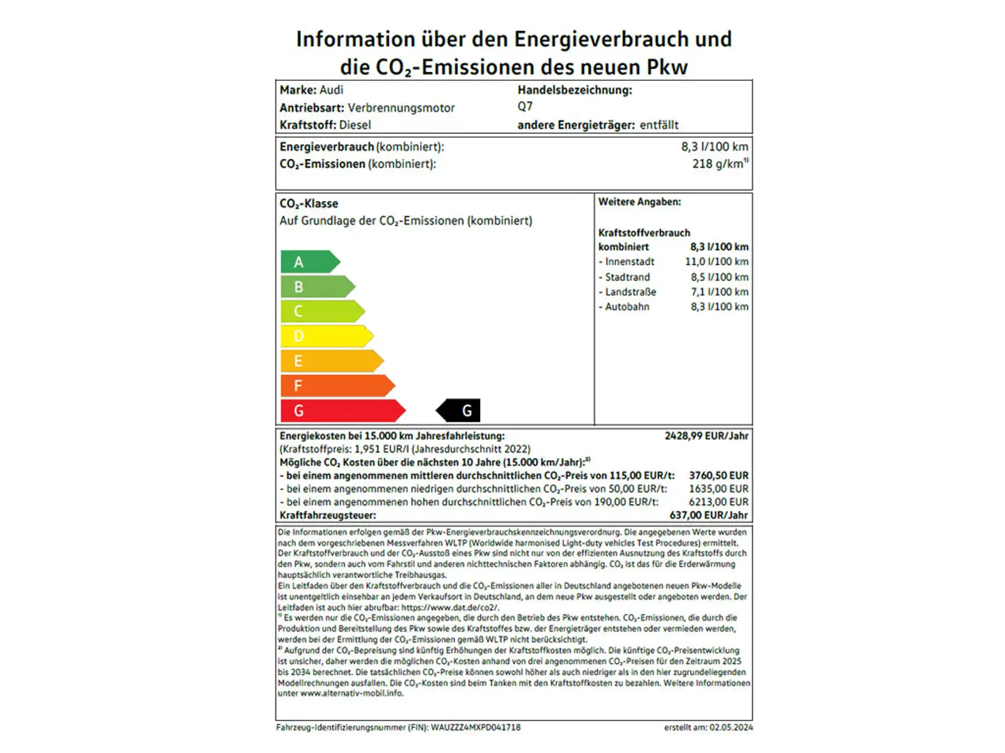 Audi Q7 S line 50 TDI quattro B&O PANO LASER 360° Blau - 2