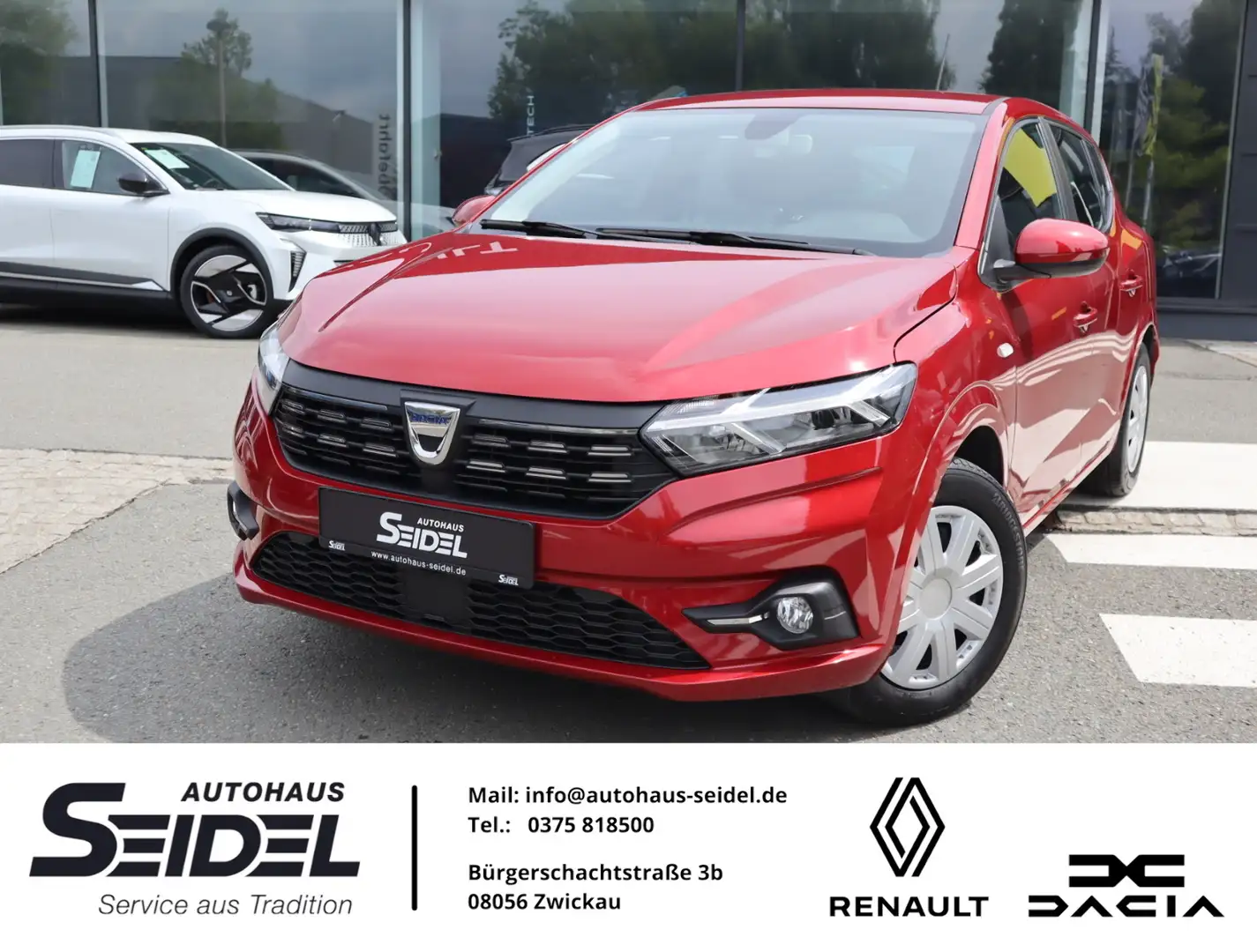 Dacia Sandero Comfort TCe 100 ECO-G Rot - 1