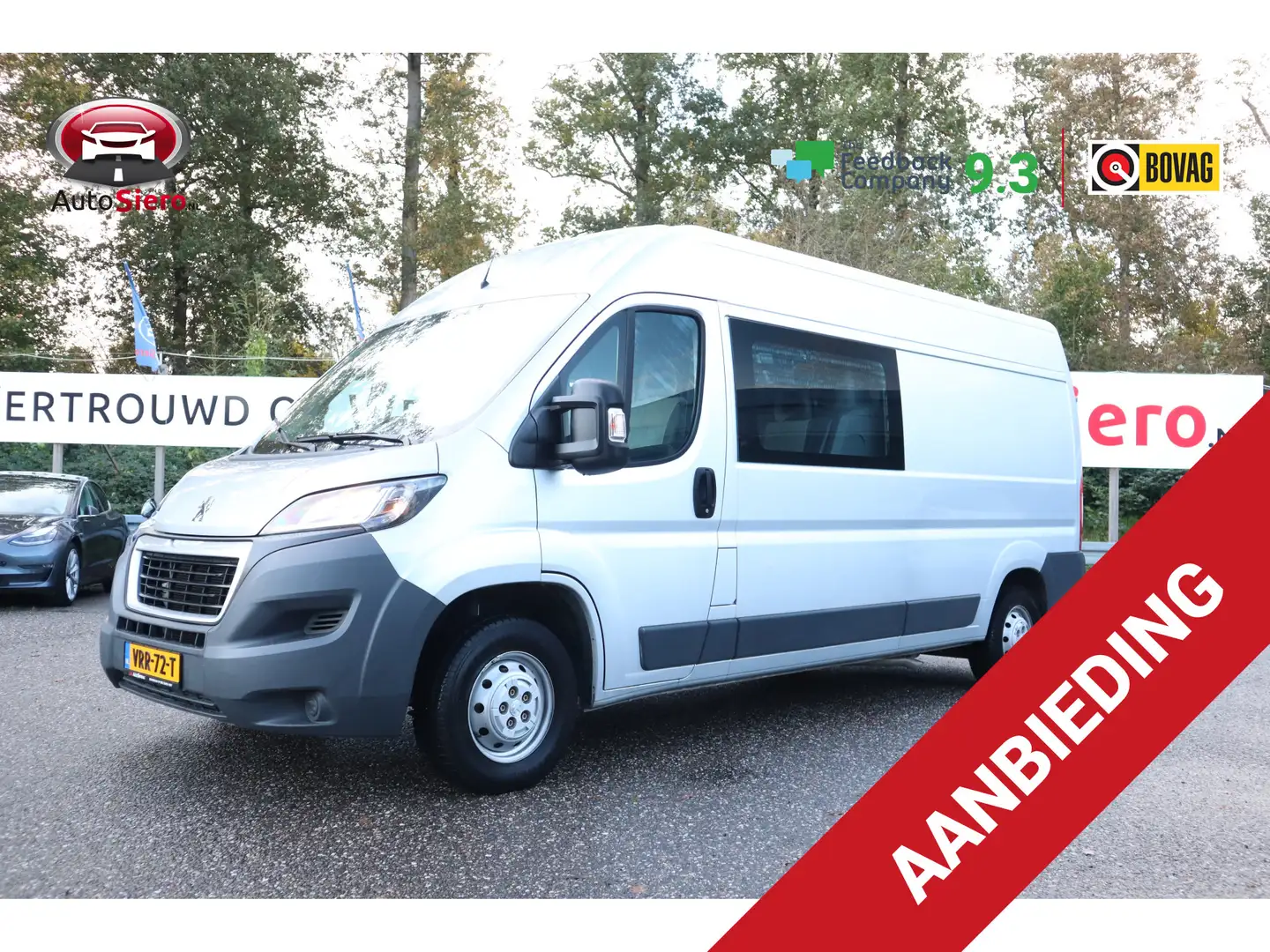 Peugeot Boxer 435 2.2 HDI L3H2 XR DC 6 Persoons, Airco, Trekhaak Zilver - 1