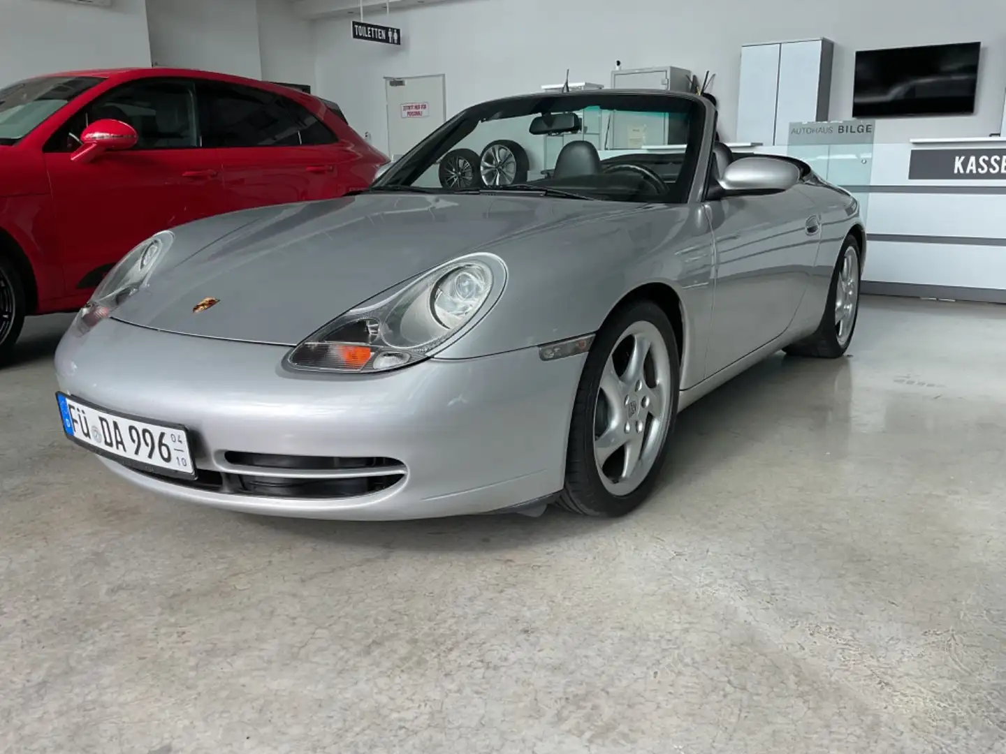 Porsche 996 Carrera Cabriolet*Leder*Navi*Xenon Argintiu - 1