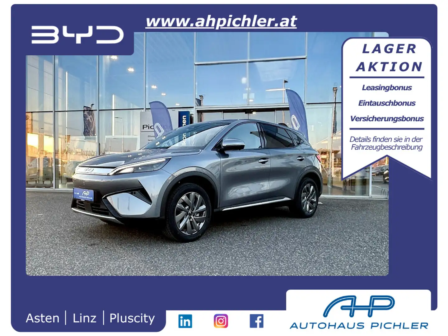 BYD Atto 3 EVO Design RWD 230KW LEASING AKTION Grau - 1