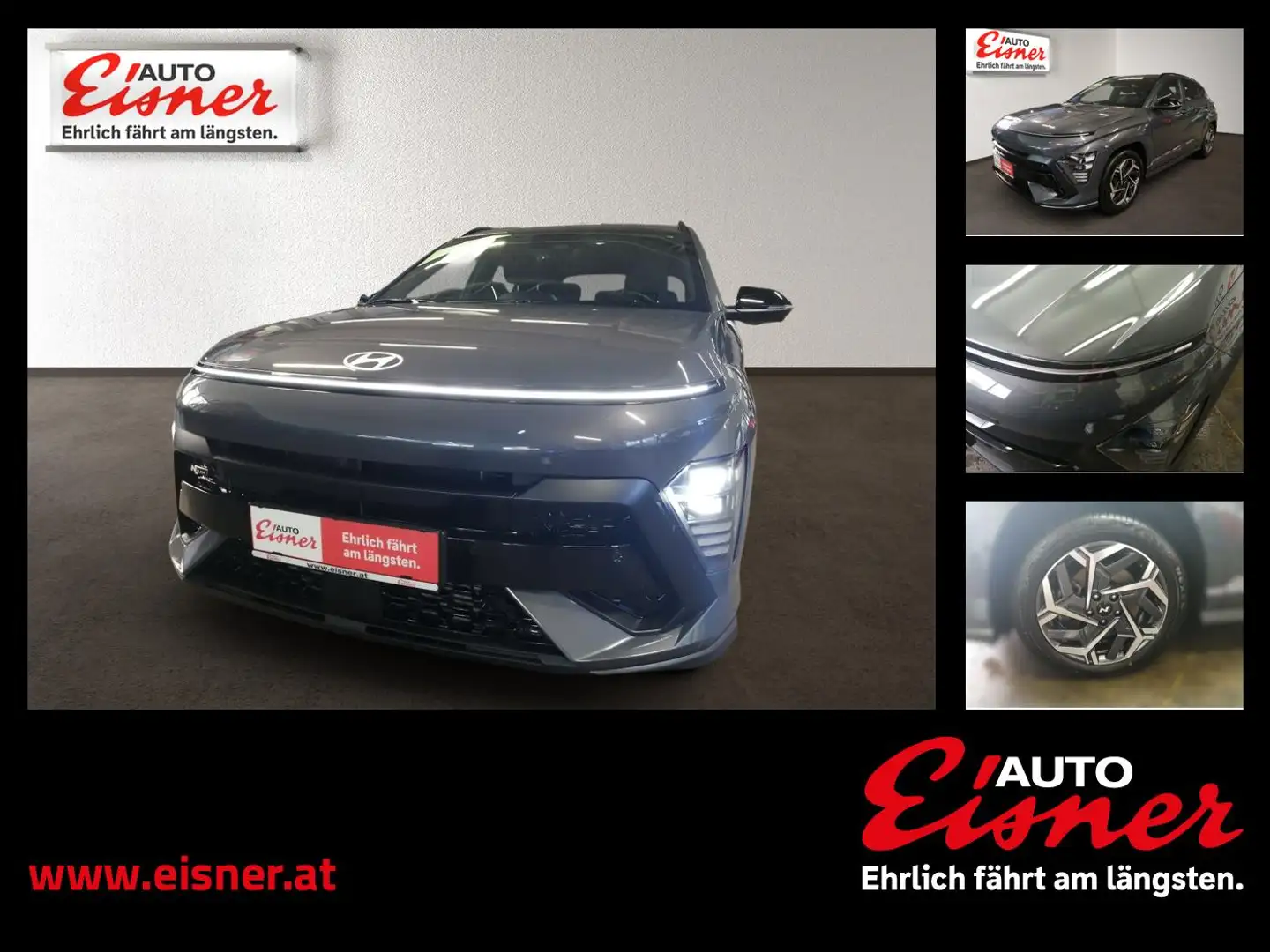 Hyundai KONA 1.6 T-GDI 4WD AT Sitzkühlung, Sitzheizung Grau - 1