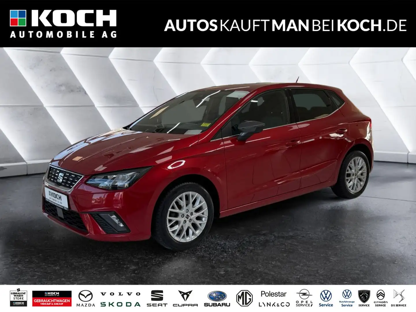 SEAT Ibiza 1.0 TSI XCELLENCE LED SHZ NAVI DAB ALLWETTER Rouge - 1