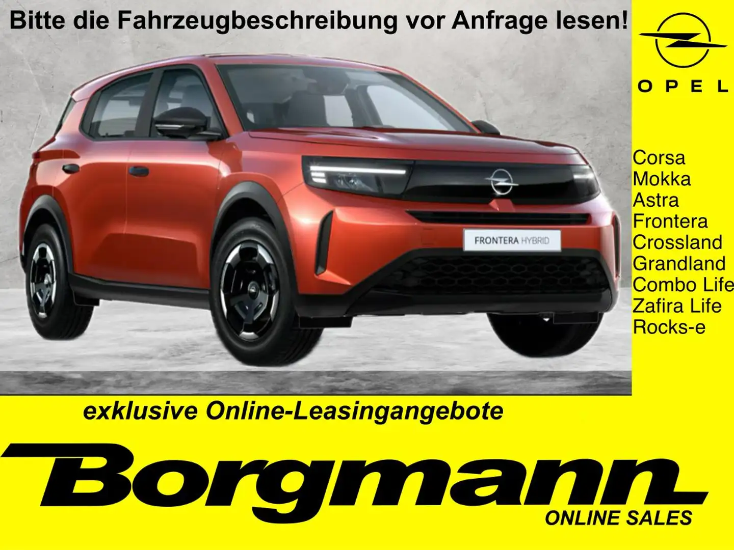 Opel Frontera Electric Edition -konfigurierbar Orange - 1