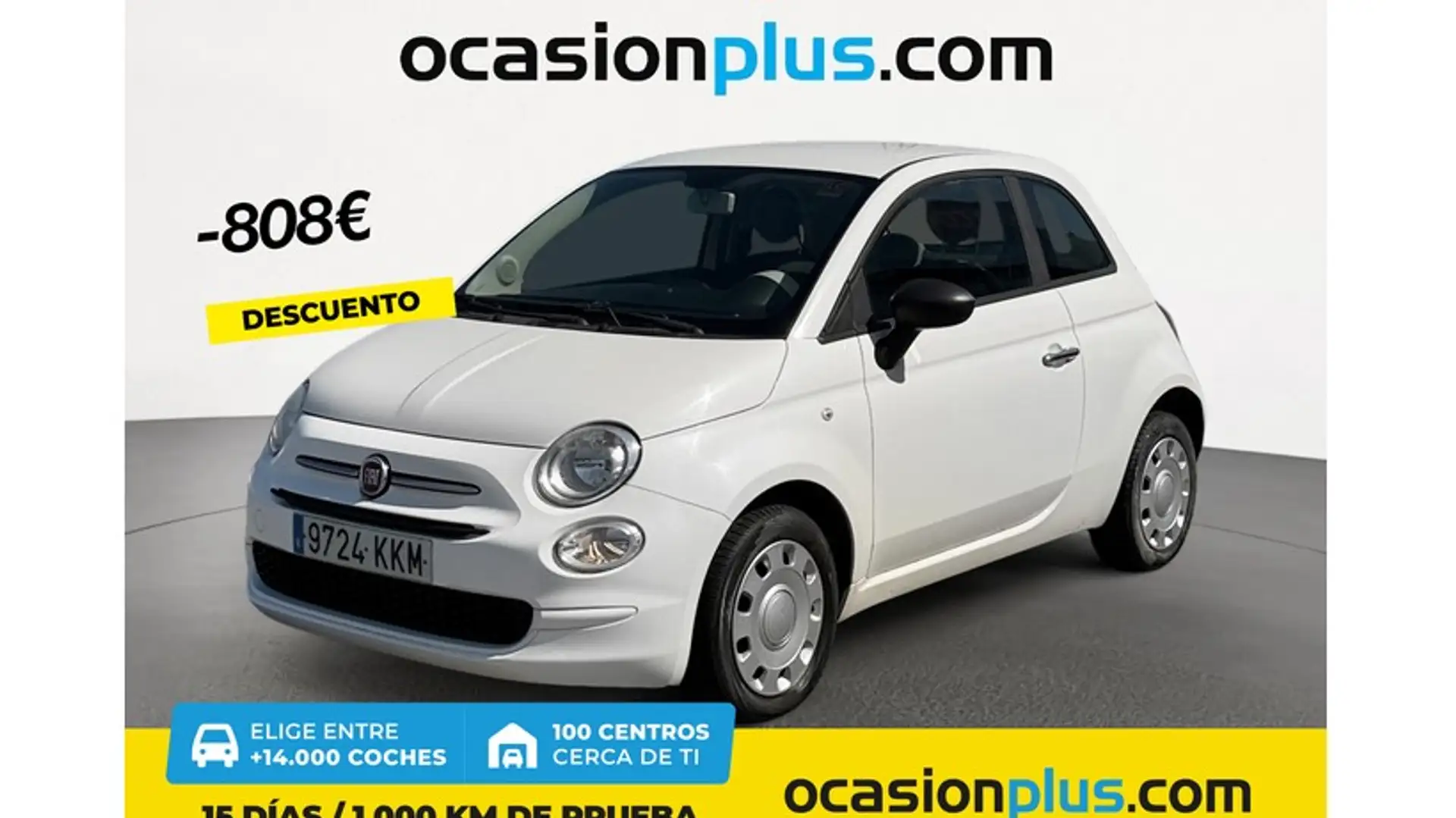 Fiat 500 1.2 Pop Blanc - 1