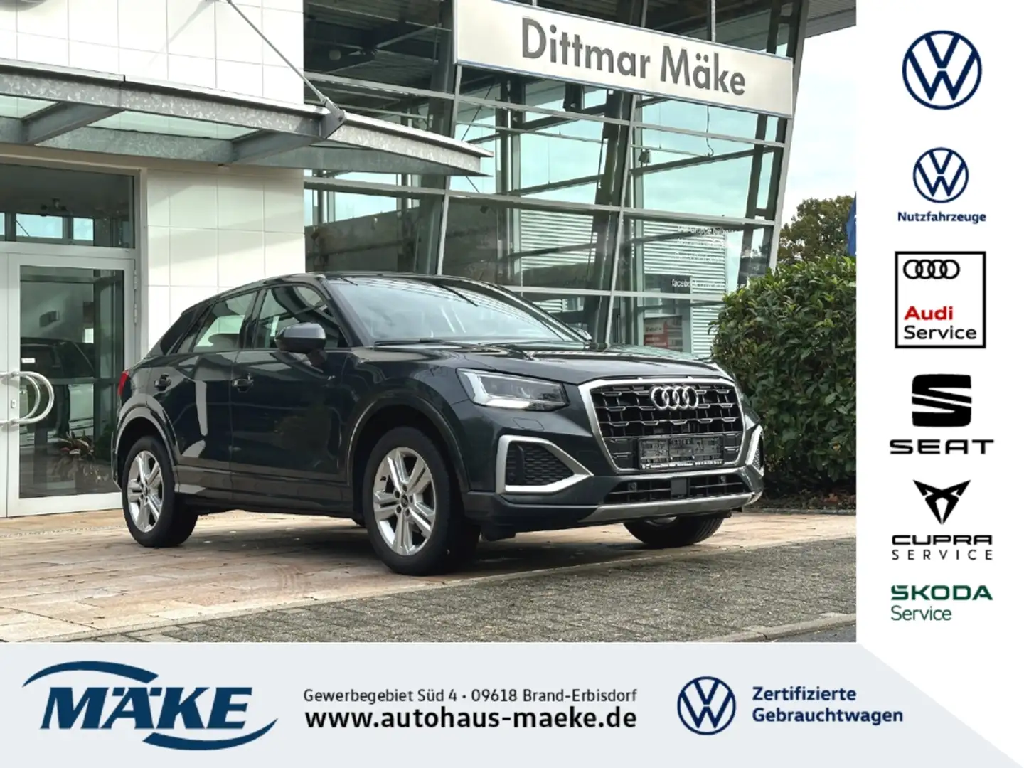 Audi Q2 advanced 35 TFSI s-tronic LED RFK AHZV ACC Grau - 1