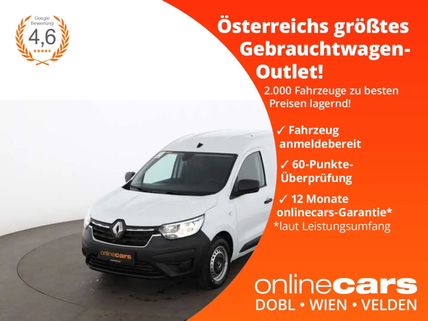 Renault Express 1.5 BLUE dCi 75 KLIMAANLAGE BLUETOOTH Blanc - 1