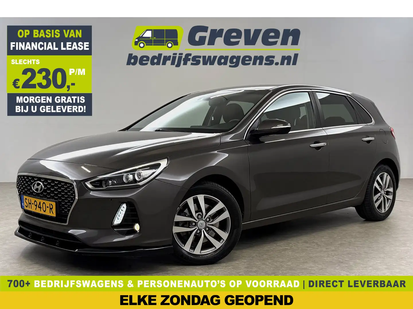 Hyundai i30 1.4 T-GDI Premium 140PK Camera Carplay LED Clima C Grijs - 1