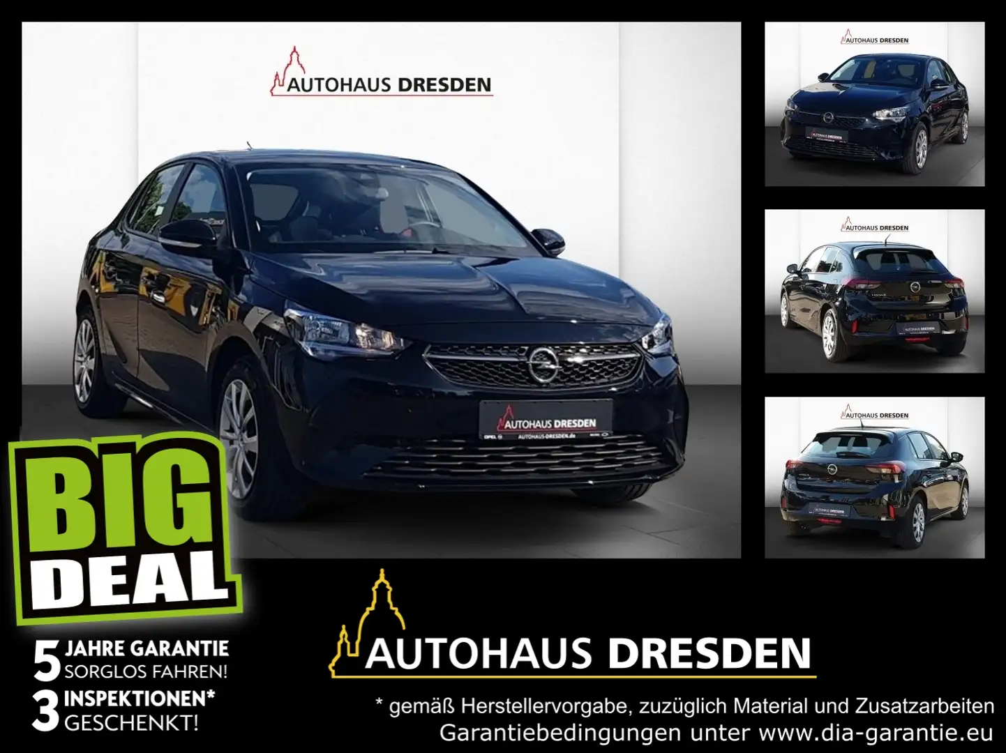 Opel Corsa F e Edition *DAB*SHZ*KlimaA*PDC*W-Pumpe* Schwarz - 1