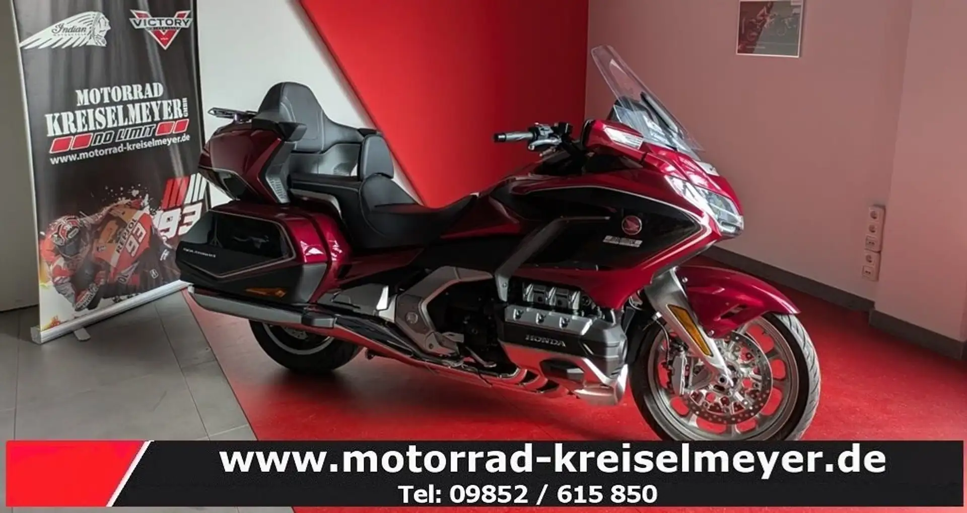 Honda Gold Wing Top Zustand aus 1. Hand mit Zubehör! Rouge - 1