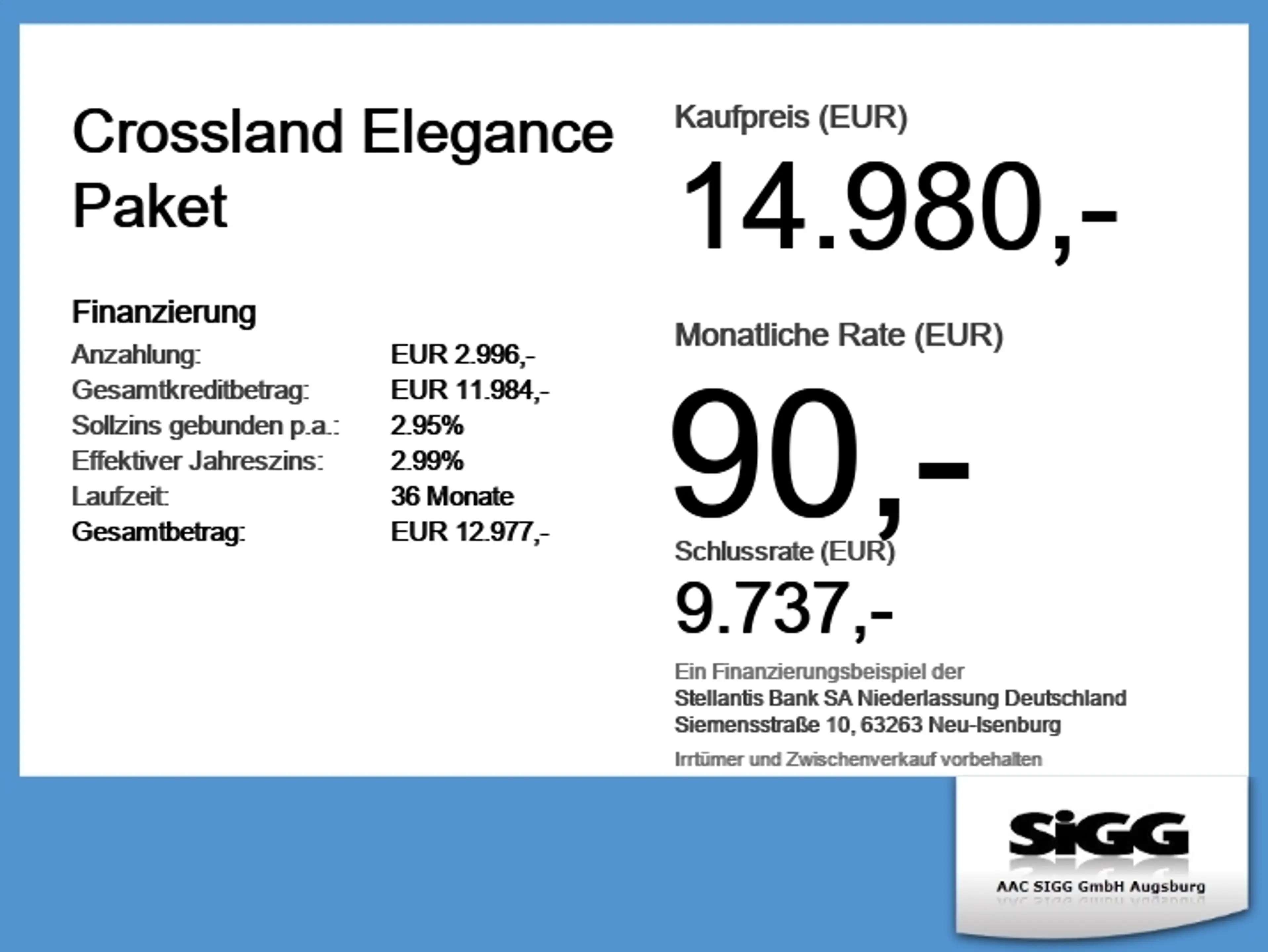 Opel Crossland Elegance Paket Automatik Sitzheizung — photo 6