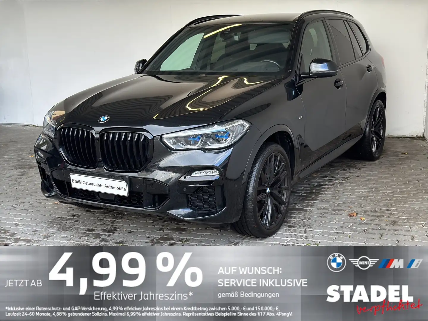 BMW X5 xDrive40d M Sport Navi.Laser.HuD.RFK.ACC.HaKa Noir - 1