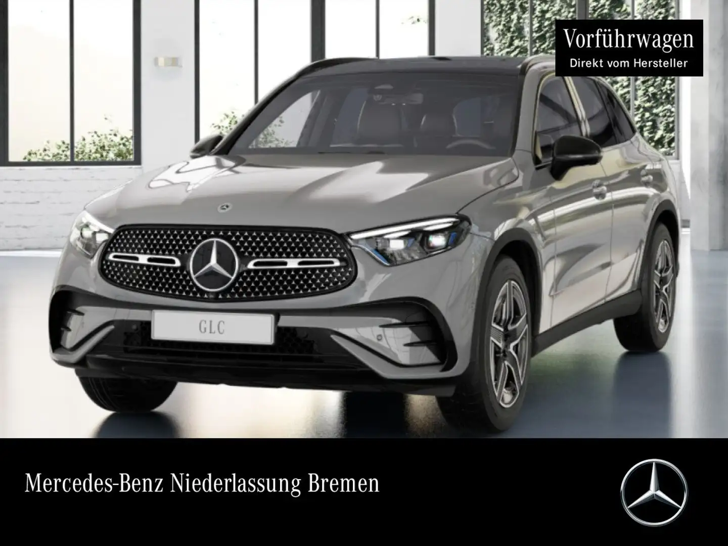 Mercedes-Benz GLC 300 d 4M AMG+NIGHT+PANO+360+AHK+BURMESTER+TOTW Grau - 1