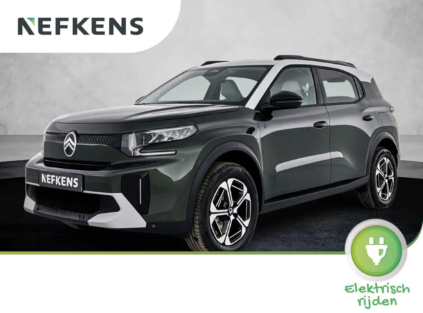 Citroen C3 Aircross Ë-C3 EV Max 44 kWh 113 pk | Navigatie | Achteruitr Groen - 1