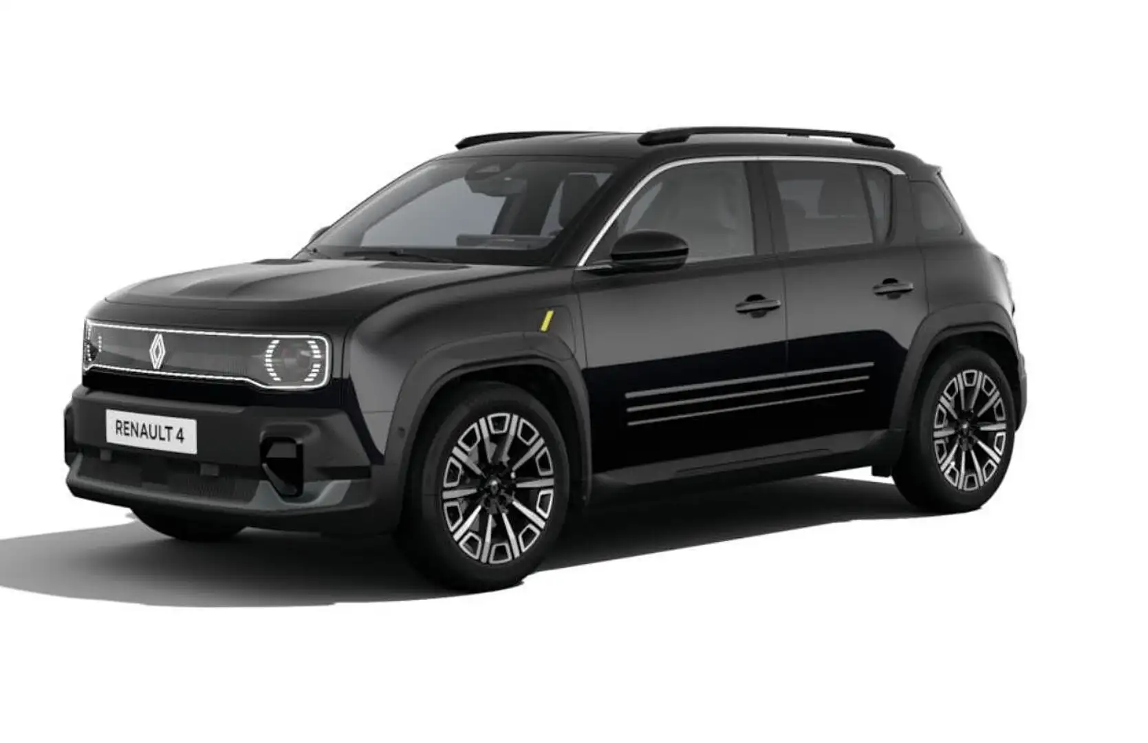 Renault R 4 4 E-Tech Iconic 150 SHZ PDC vo+hi+Kamera el. Heckk Fekete - 1