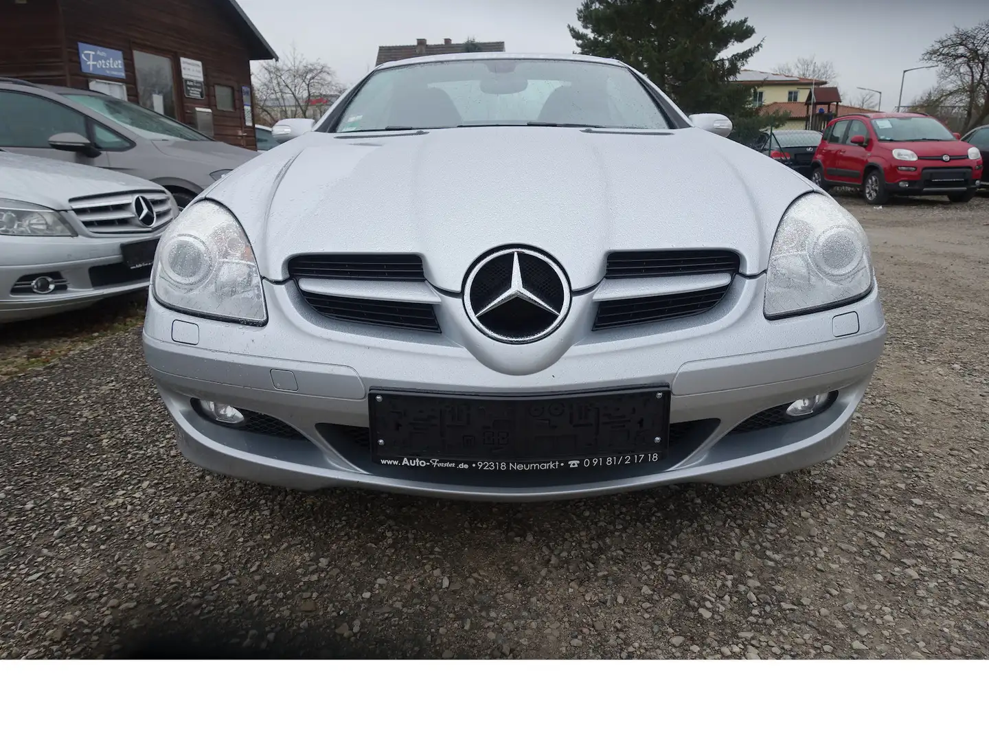 Mercedes-Benz SLK 350 1. Hd. SH-gepfl. bei DB Bi-Xenon Windschott Silber - 2