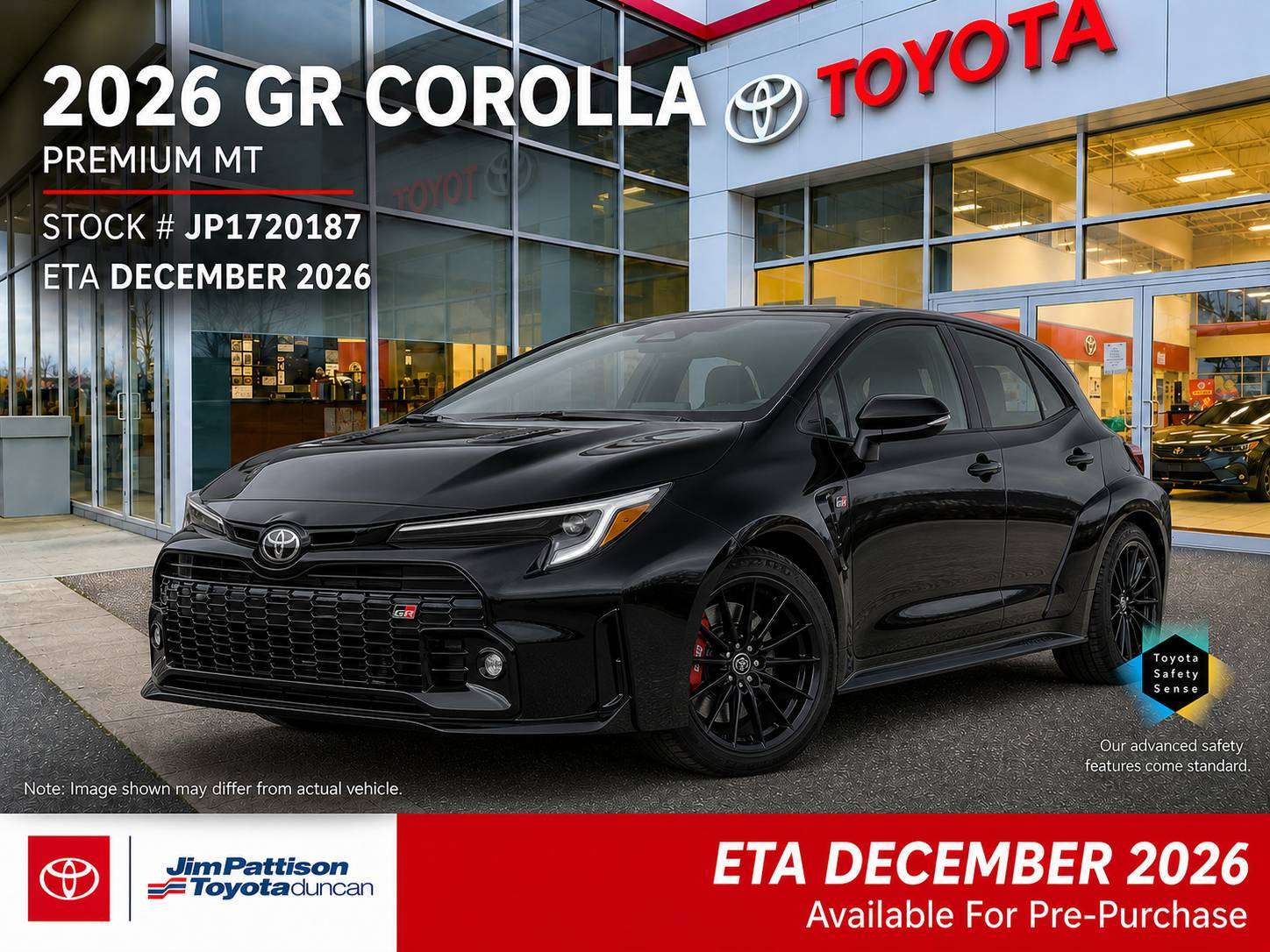 Black 2026 Toyota GR Corolla Hatchback All-Wheel Drive Manual