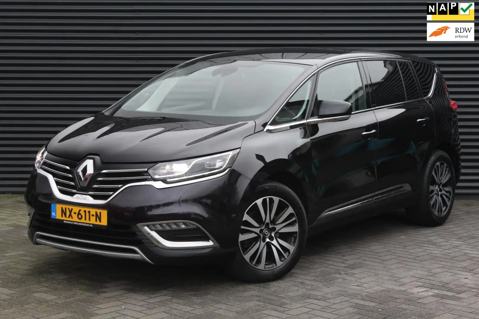 Renault Espace 1.6 TCe Initiale Paris 7p. | 1e eigenaar | Leder | Schwarz - 1