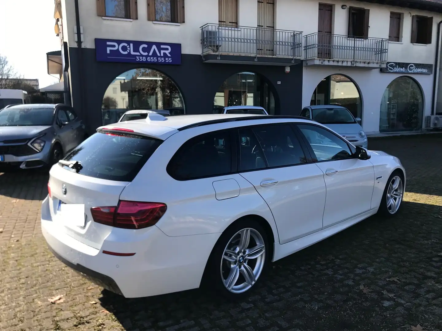 BMW 520 520d Touring Msport 190cv aut. GANCIO TRAINO "19" Blanc - 2