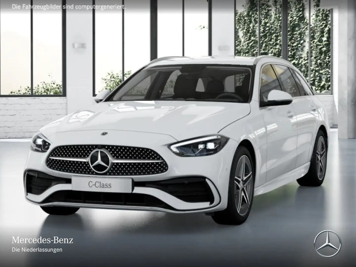 Mercedes-Benz C 180 T AMG+LED+KAMERA+TOTW+KEYLESS+9G Weiß - 2