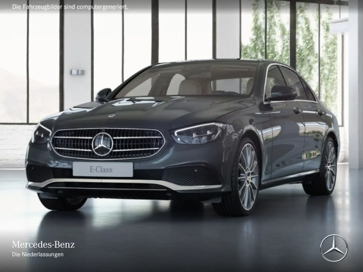 Mercedes-Benz E 400 d 4M AVANTG+PANO+360+LED+STHZG+FAHRASS+20" Grau - 2