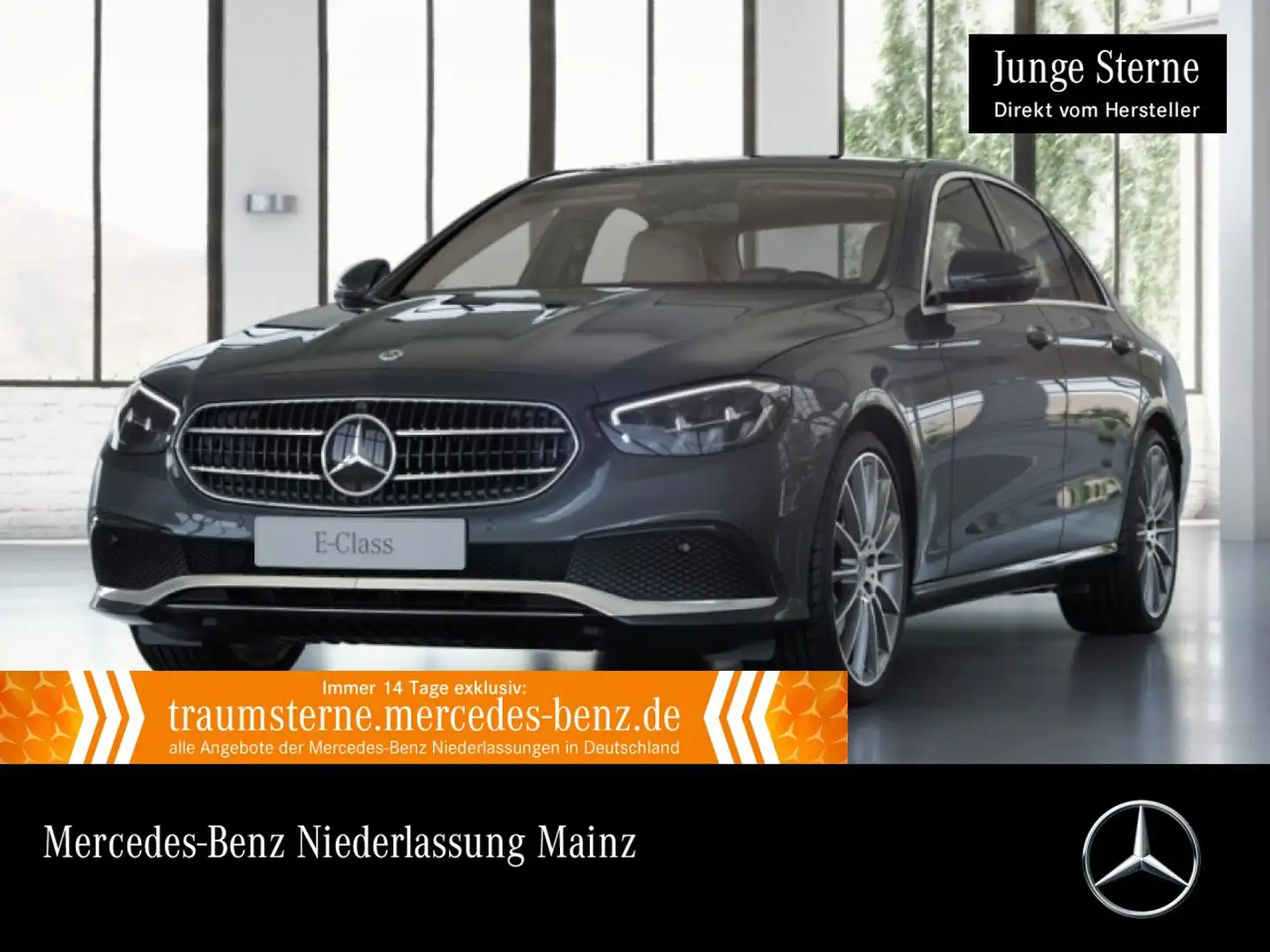 Mercedes-Benz E 400 d 4M AVANTG+PANO+360+LED+STHZG+FAHRASS+20" Grau - 1