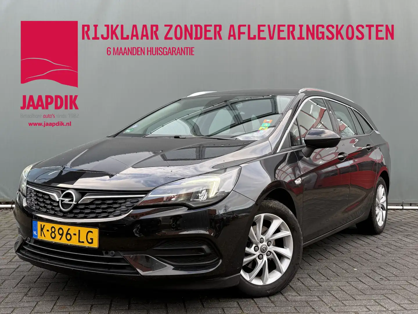 Opel Astra Sports Tourer BWJ 2021 1.2T 131 PK Business Elegan Zwart - 1