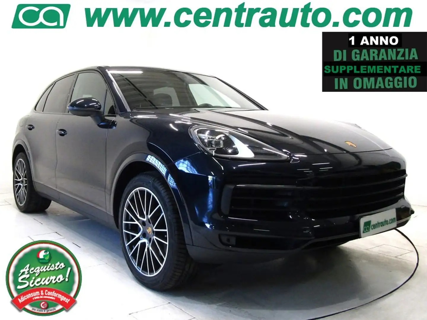 Porsche Cayenne 3.0 V6 Aut. * PELLE * 340CV * Bleu - 1