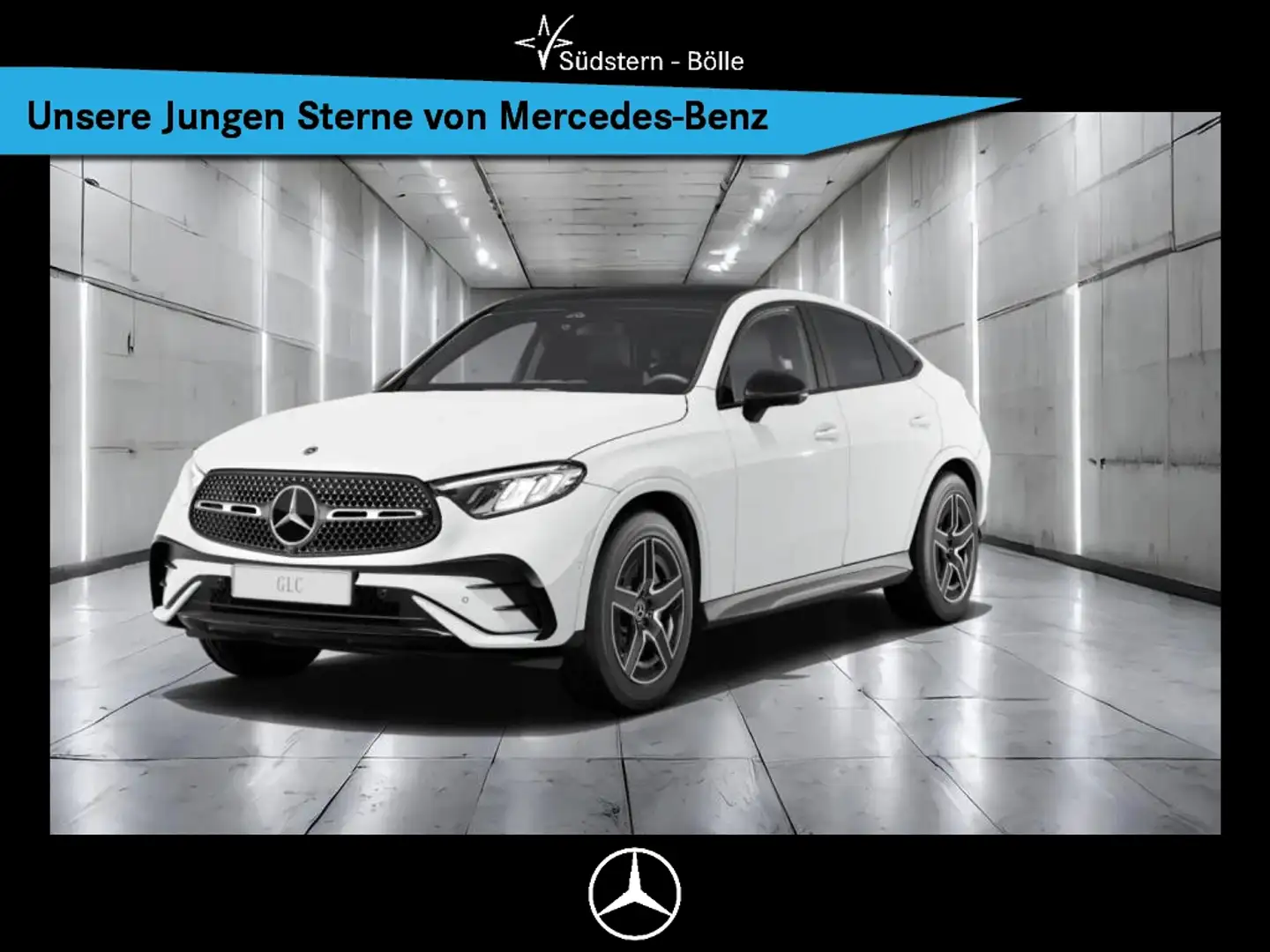 Mercedes-Benz GLC 300 4M Cpé AMG-ADV.PLUS+NIGHT+AHK+PANO+DISTR Blanc - 1
