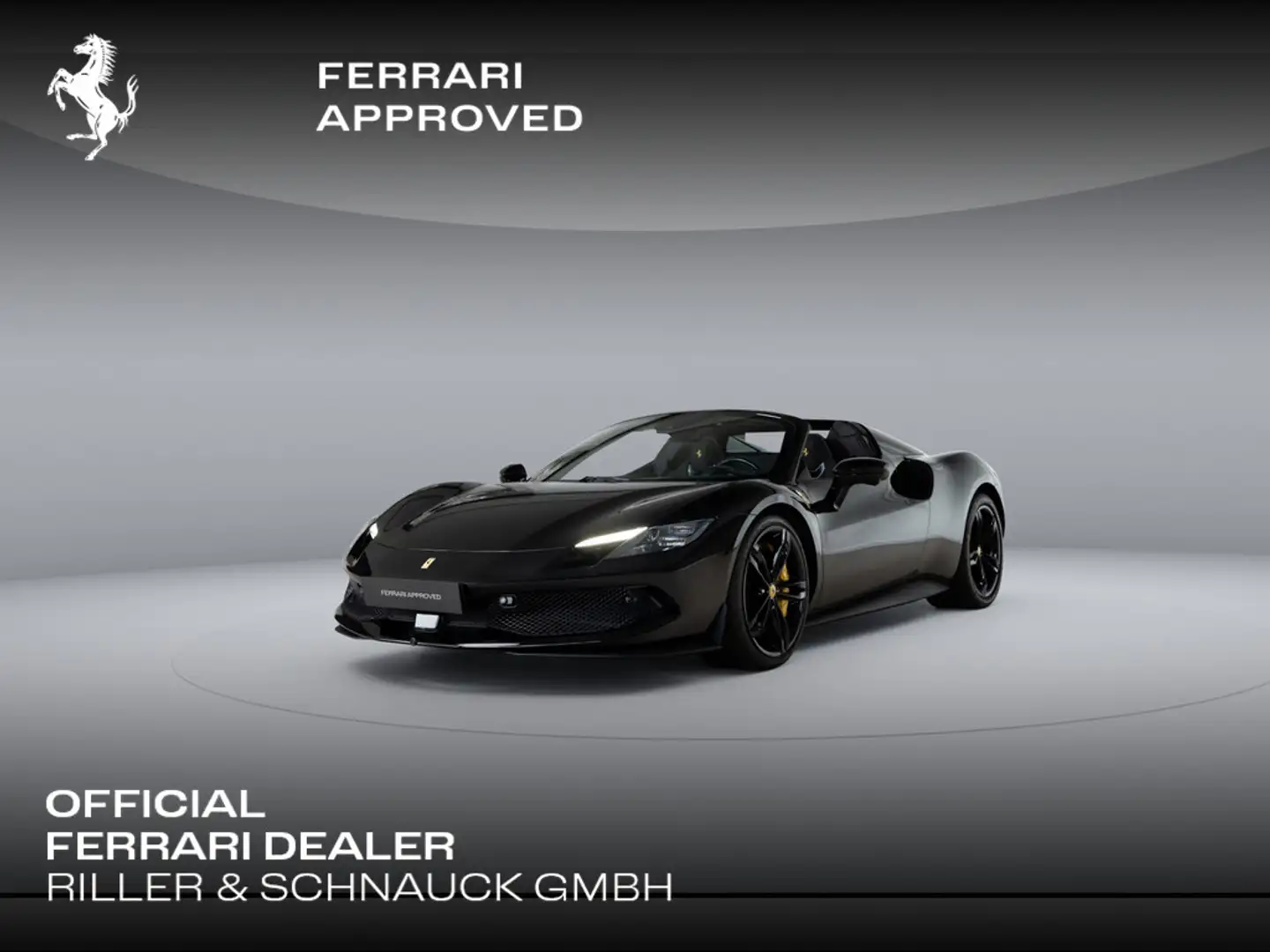 Ferrari 296 GTS >All Black-Giallo Details*LEDs*LIFT< Noir - 1