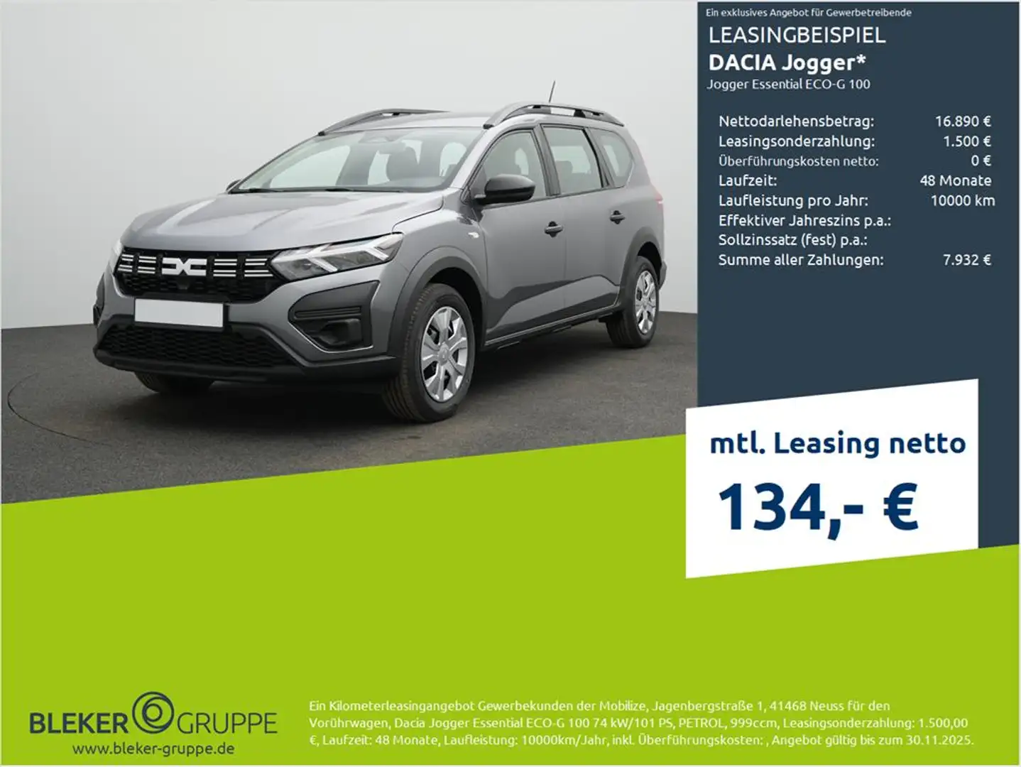 Dacia Jogger Jogger Essential ECO-G 100 Grau - 1