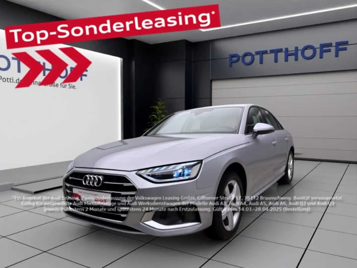 Audi A4 35 TDI ADVANCED NAVI VIRTUAL LM17 PDC Silber - 1
