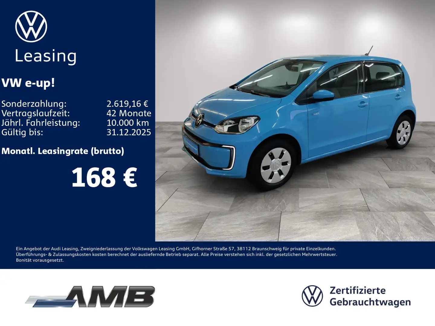 Volkswagen e-up! Navi/Climatronic Blau - 1